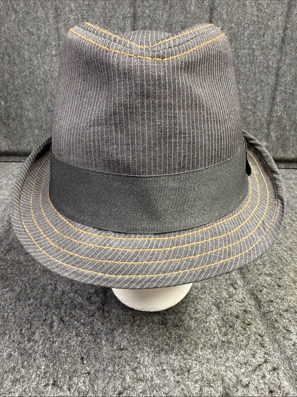 Goorin Bros. Plaid Fedora Hat in Light Blue & Brown